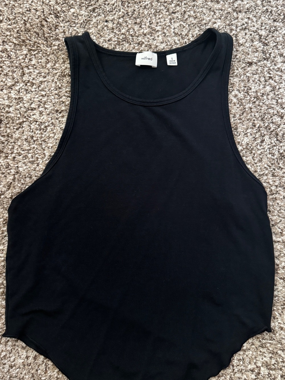 Wilfred Black Scoop Neck Tank Bodysuit